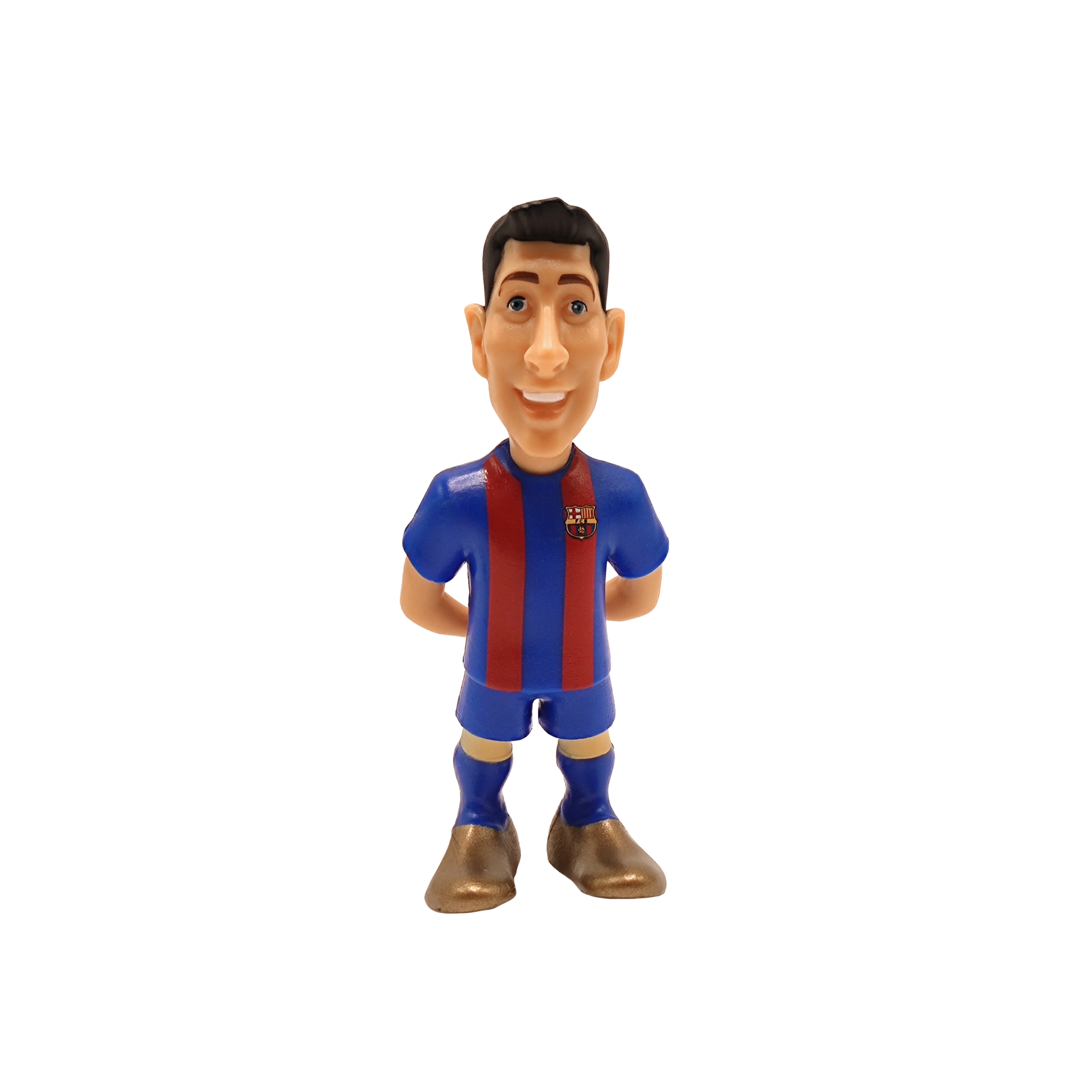 Minix Barcelona 5-pack official licensed 7cm football figurines featuring Lewandowski, Gavi, Pedri, and Ter Stegen