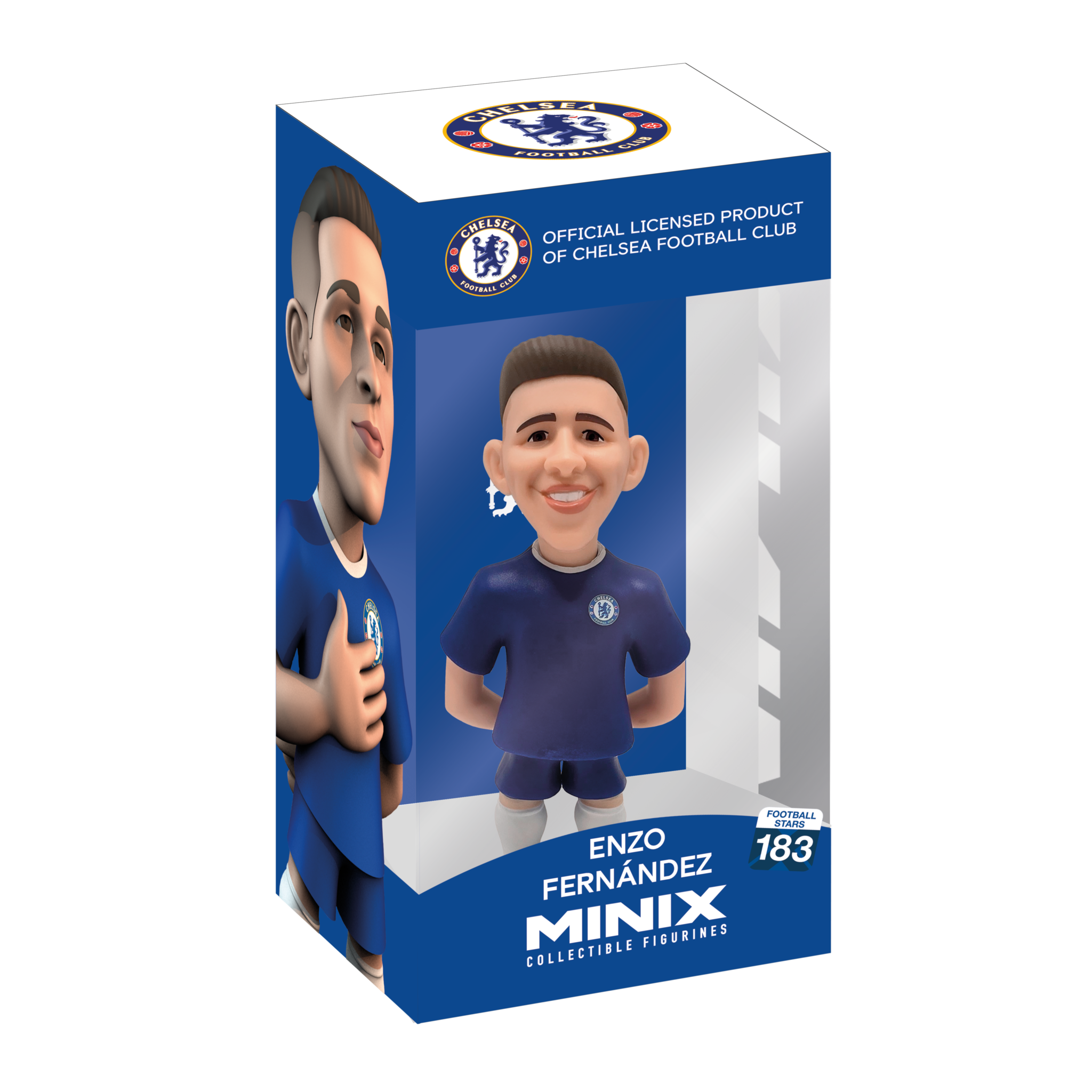 Minix Chelsea 12cm officially licensed football star collectible figure in authentic Chelsea kit