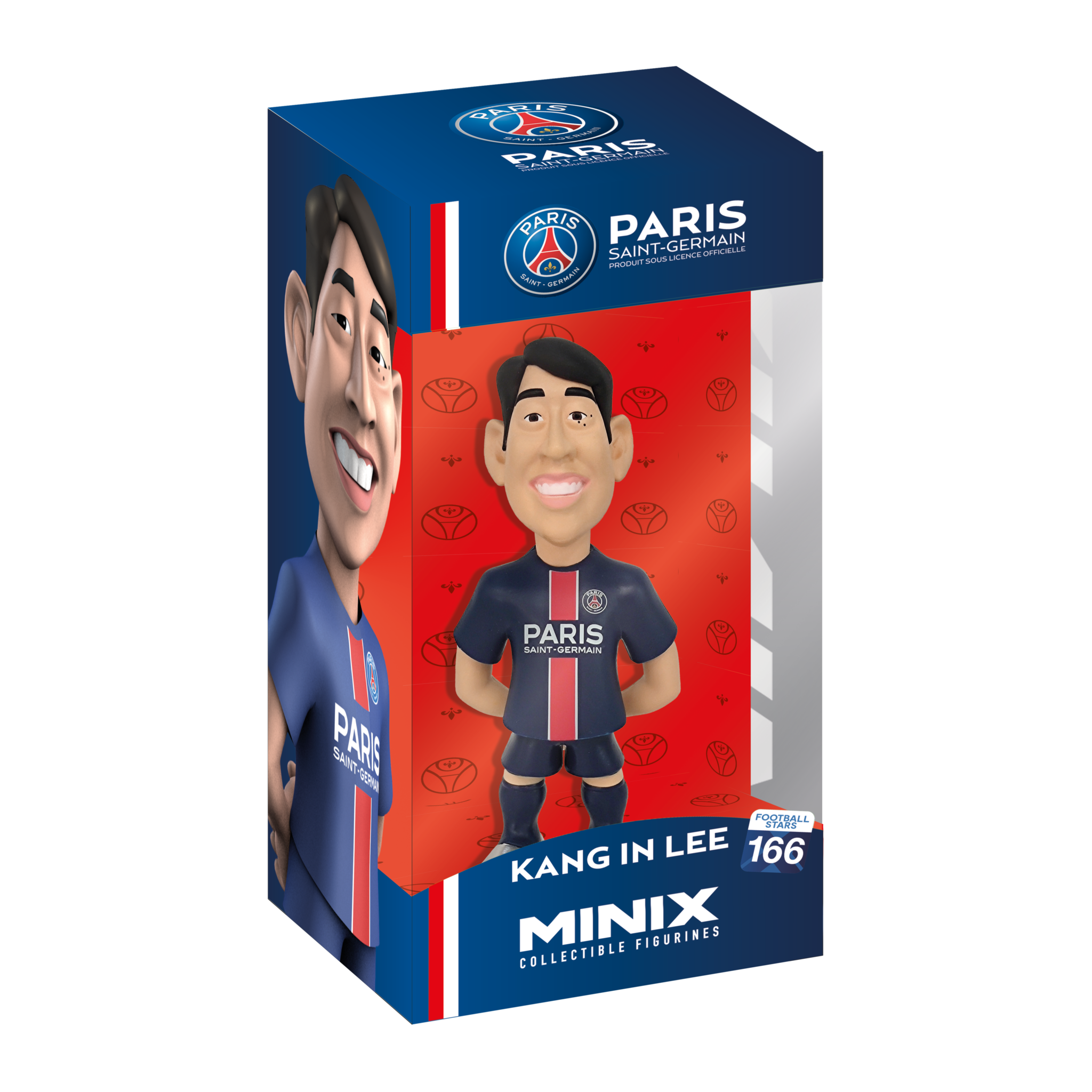 Minix PSG 12cm collectible football figurines featuring Kylian Mbappé and Dembélé in vibrant detail