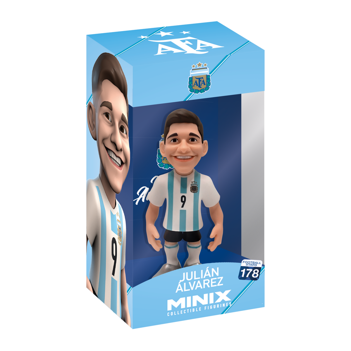 Minix Argentina 12cm collectible figurines of official AFA licensed football stars including Messi and Maradona