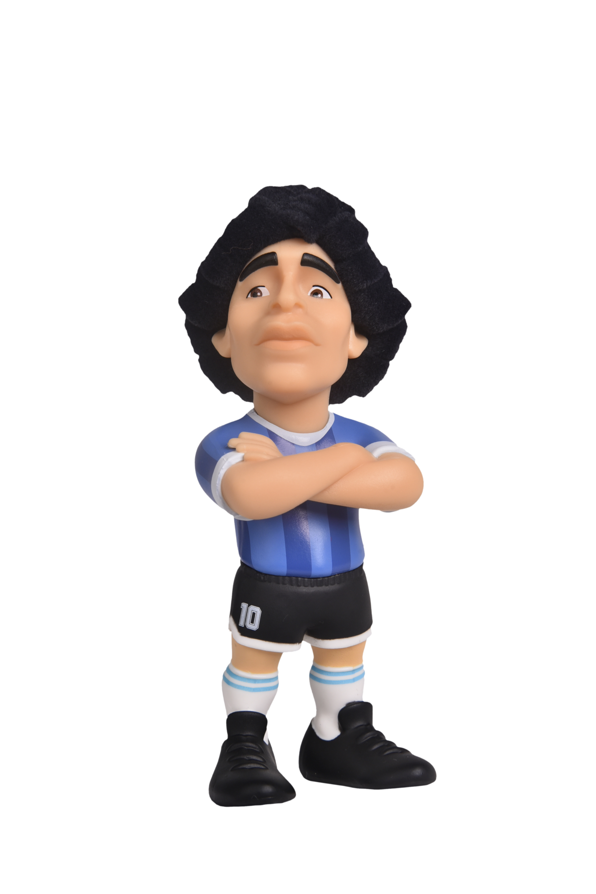 Minix Maradona 12cm collectible figurine in Napoli kit displaying iconic football pose