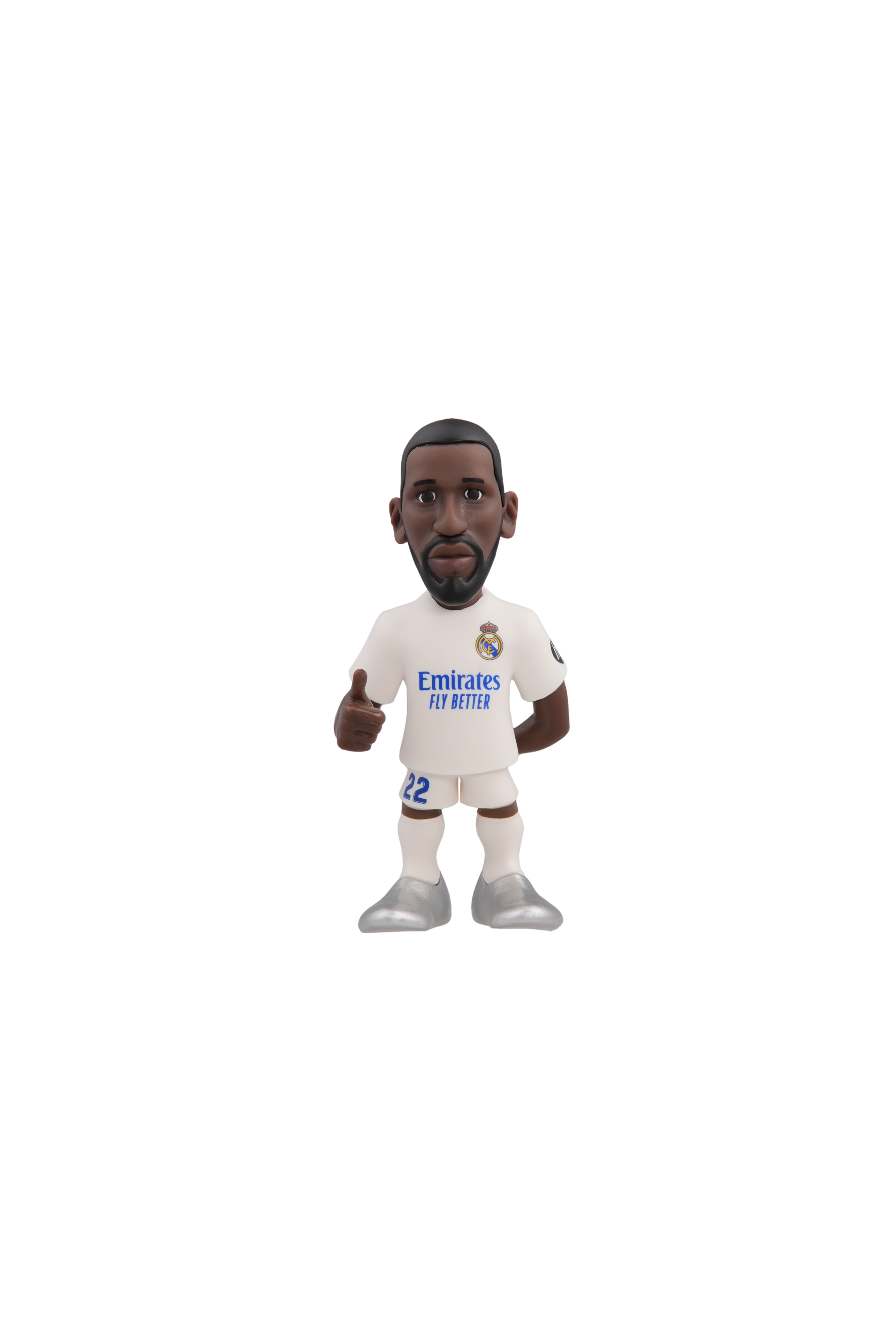 Minix Real Madrid 12cm collectible football star figurine in club kit with detailed design and expressive features