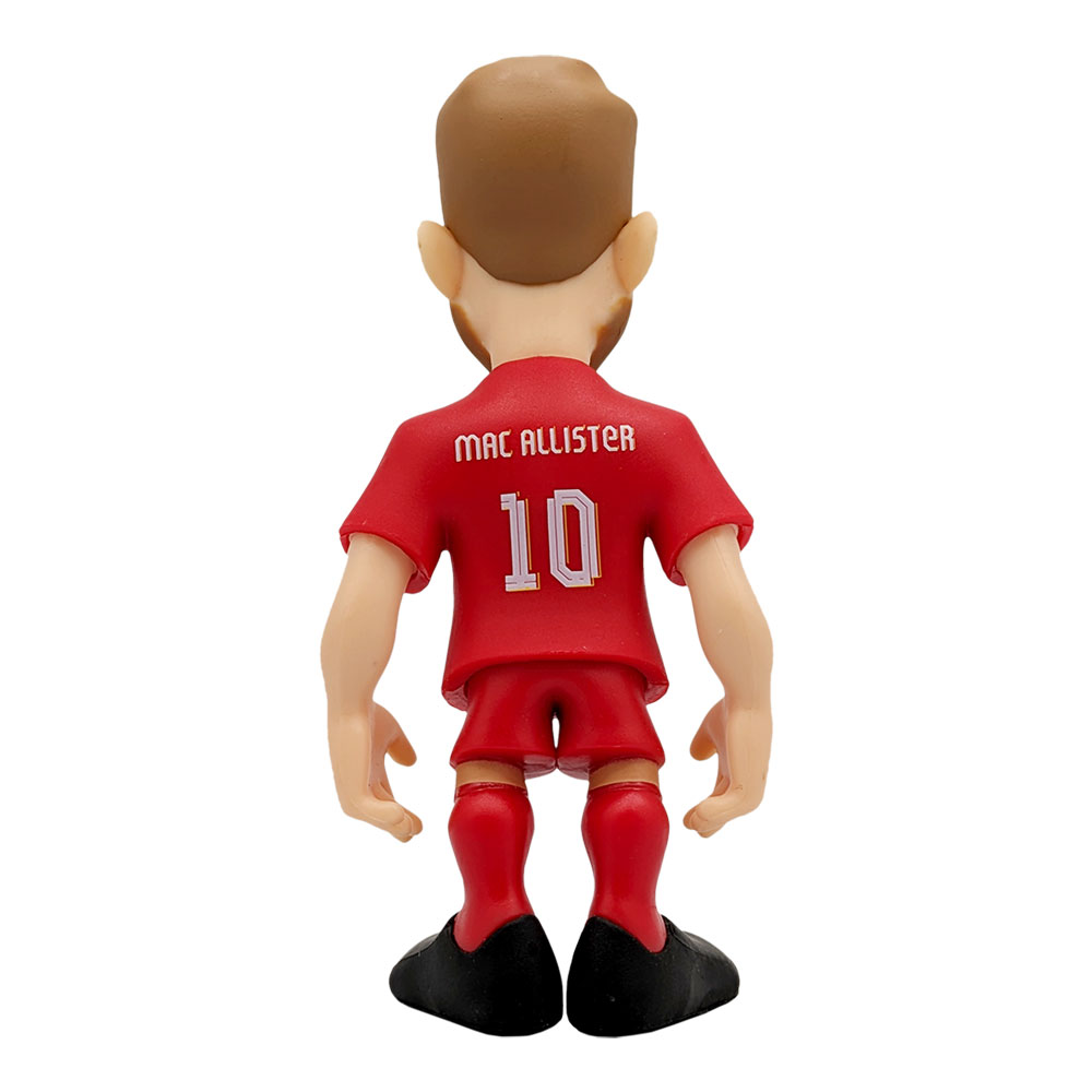 Minix Liverpool FC official 12cm football star figurines featuring Salah, Van Dijk, and Alisson in authentic kits