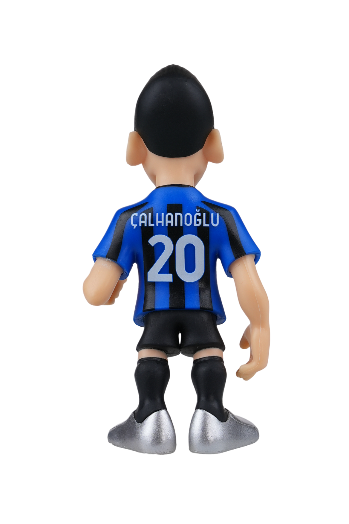 Minix Inter Milan 12cm officially licensed football player figurine wearing blue and black striped jersey with number 20 and "Calhanoglu" name on back.