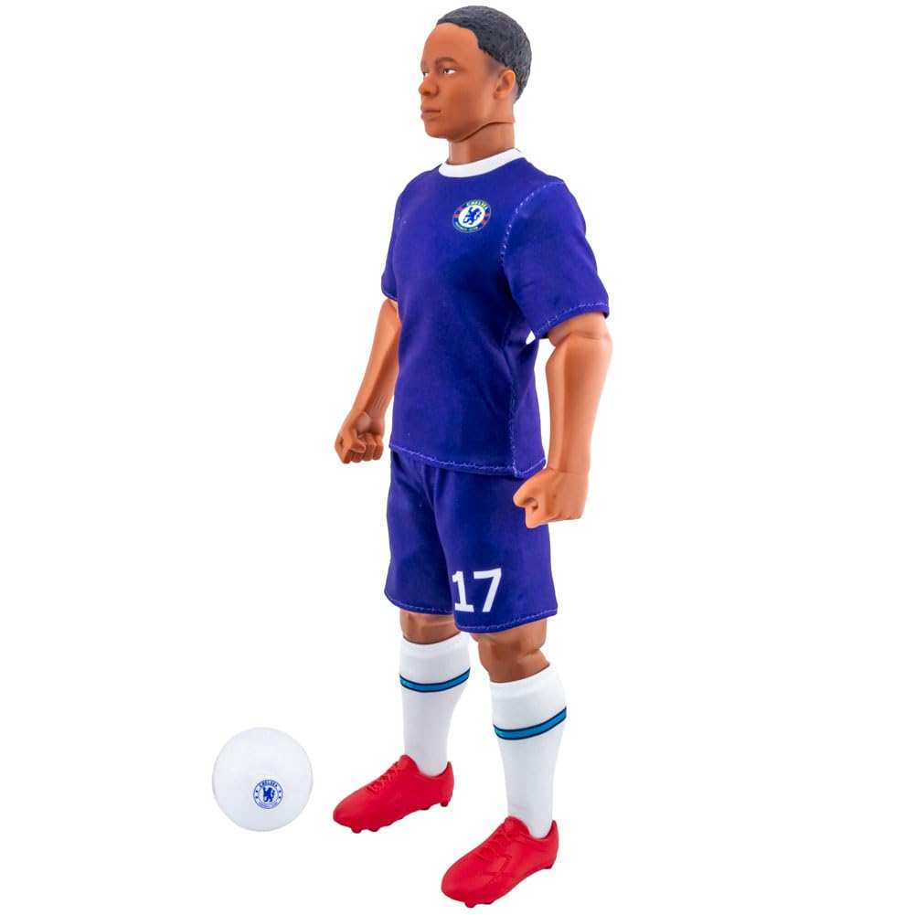 Sockers officially licensed 30cm Raheem Sterling figurine in blue kit with articulated joints and personalized match ball