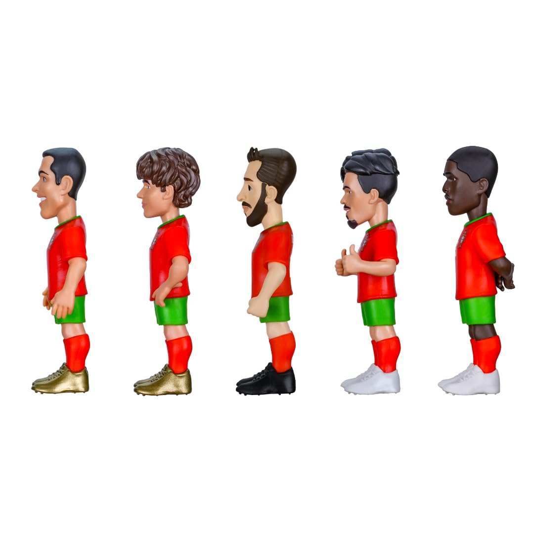 Portugal National Team 5-pack collectible soccer figurines with detailed official kits and player likenesses