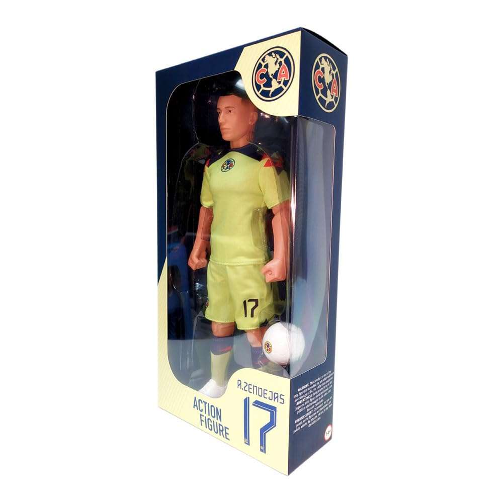 Sockers Officially Licensed 30cm tall realistic Gabriel Jesus soccer figurine with personalized team ball and fabric kit