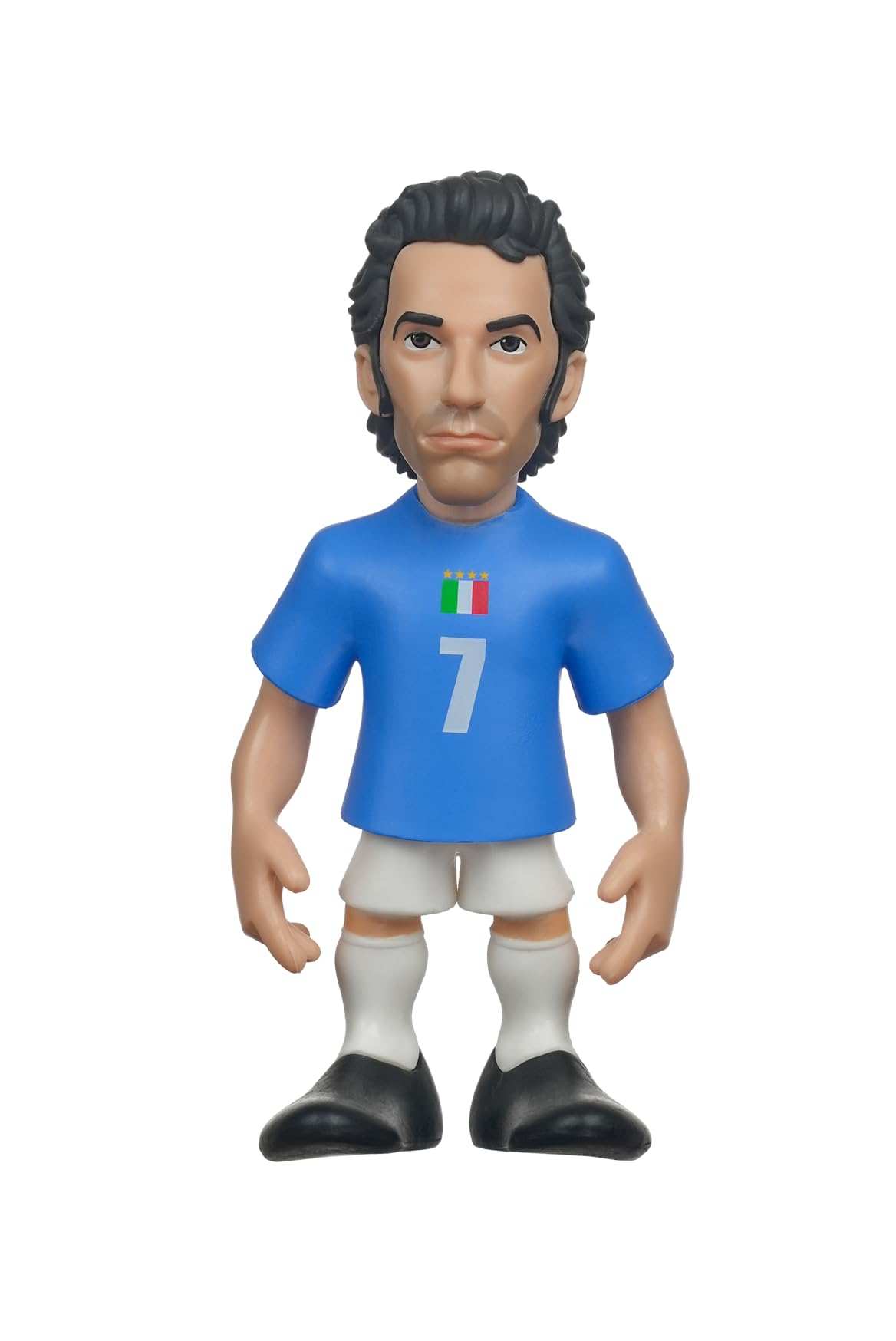 MINIX collectible figurine of Alessandro Del Piero in Juventus black-and-white kit, 12 cm PVC football display model