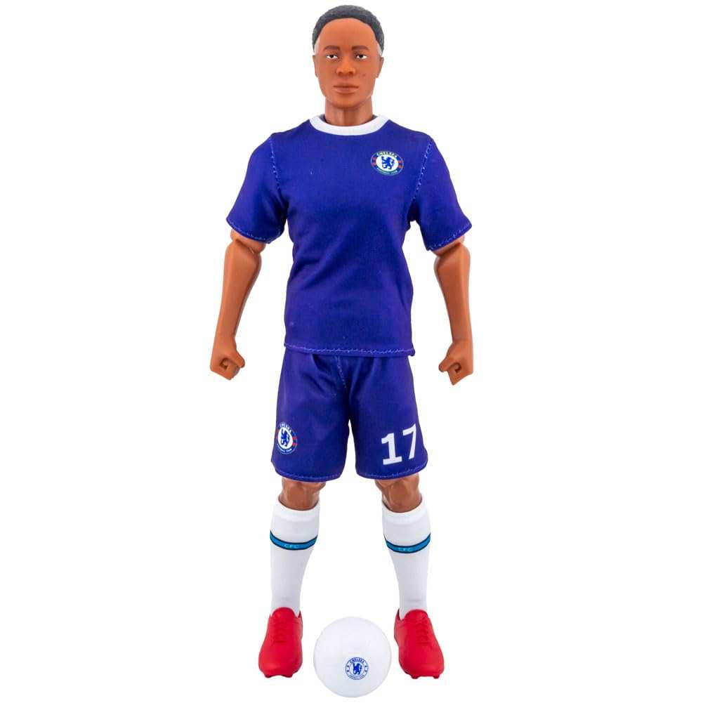 Sockers officially licensed 30cm Raheem Sterling figurine in blue with articulated joints and fabric kit