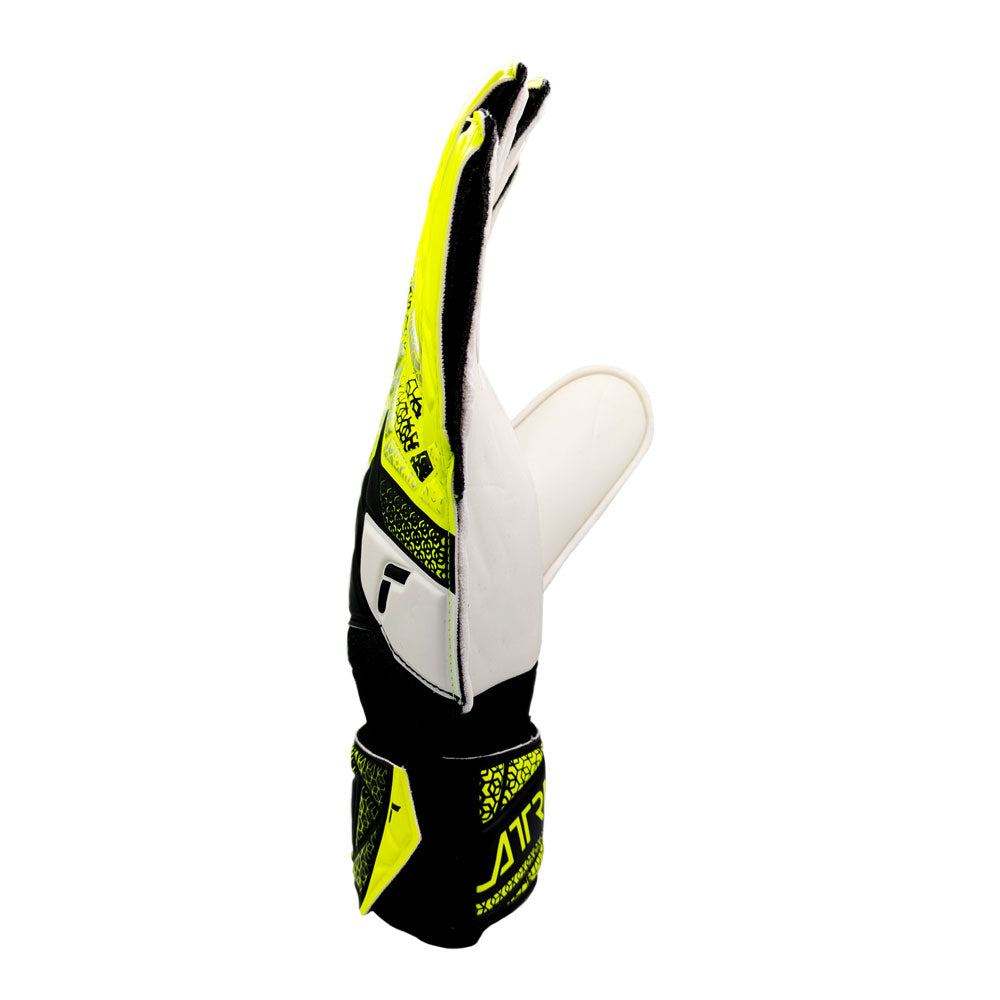 Reusch Attrakt Solid adult goalkeeper glove with Expansive Cut, open cuff, full strap, and breathable micro mesh backhand for durability and flexibility