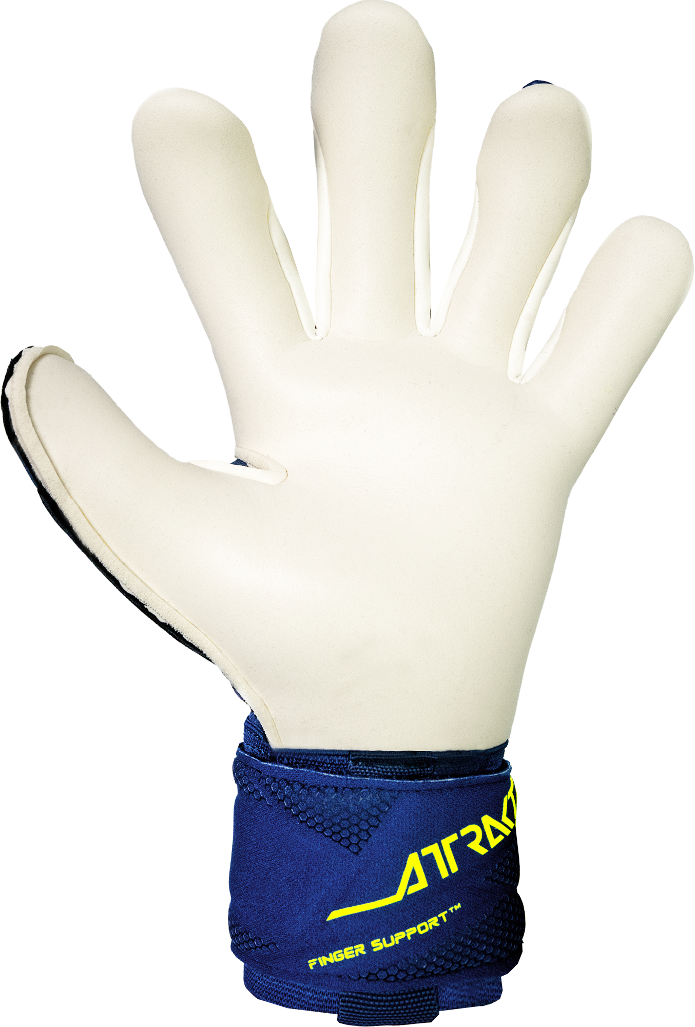 Reusch Attrakt Duo goalkeeper gloves with Grip Duo latex and 3D control dots for superior finger support and grip