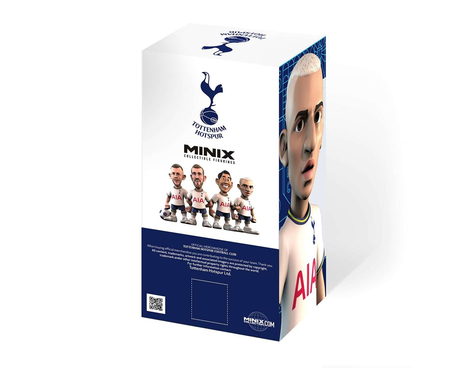 MINIX collectible figurine of football star Richarlison 12cm in white uniform with detailed sculpting and stylish packaging