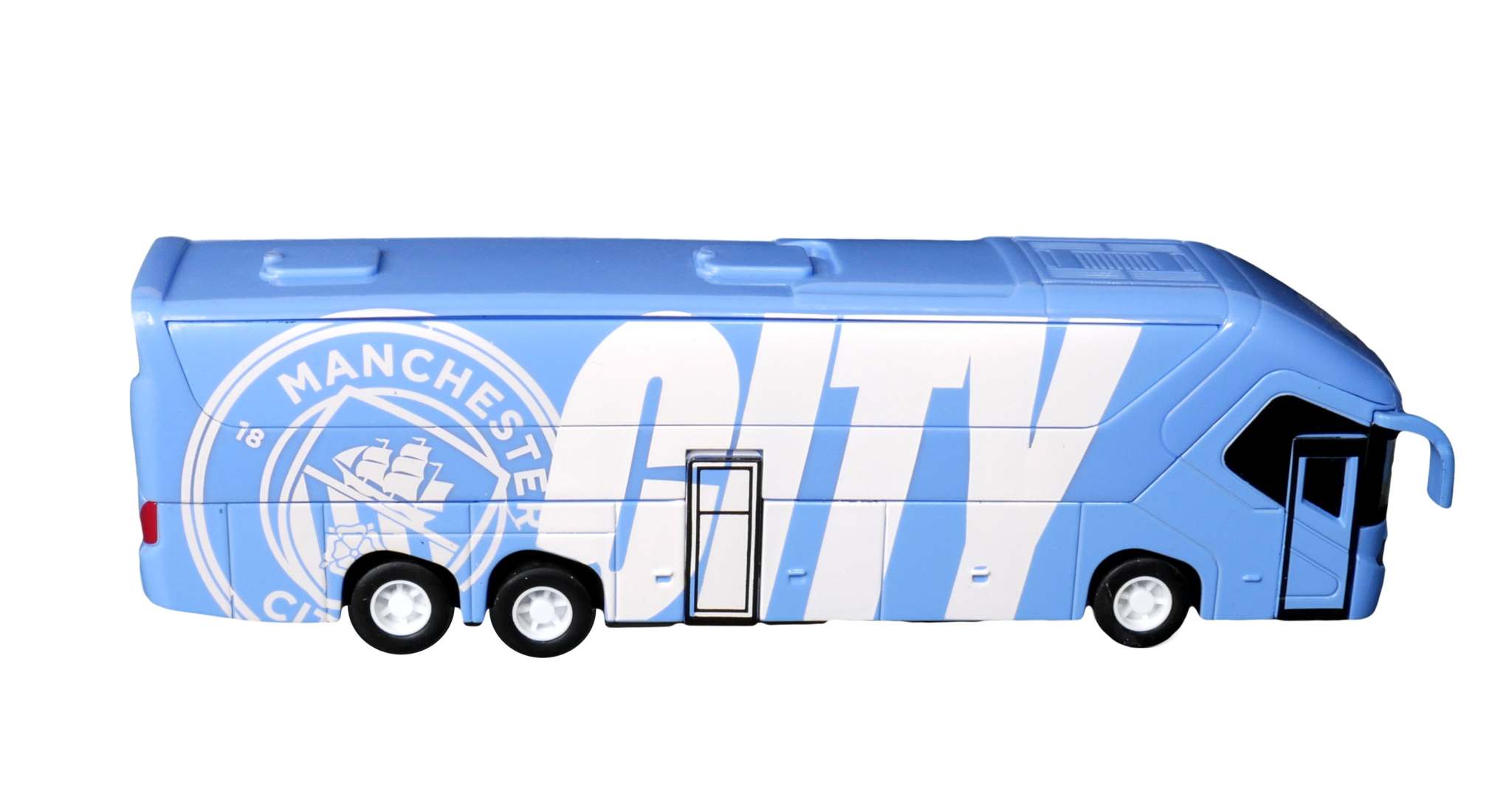Official Soccer Mini Bus Toy collectible with authentic team branding and detailed design
