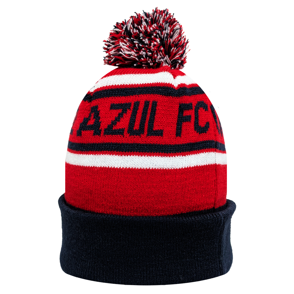 Unisex Football Beanie with embroidered team logos for warmth and style