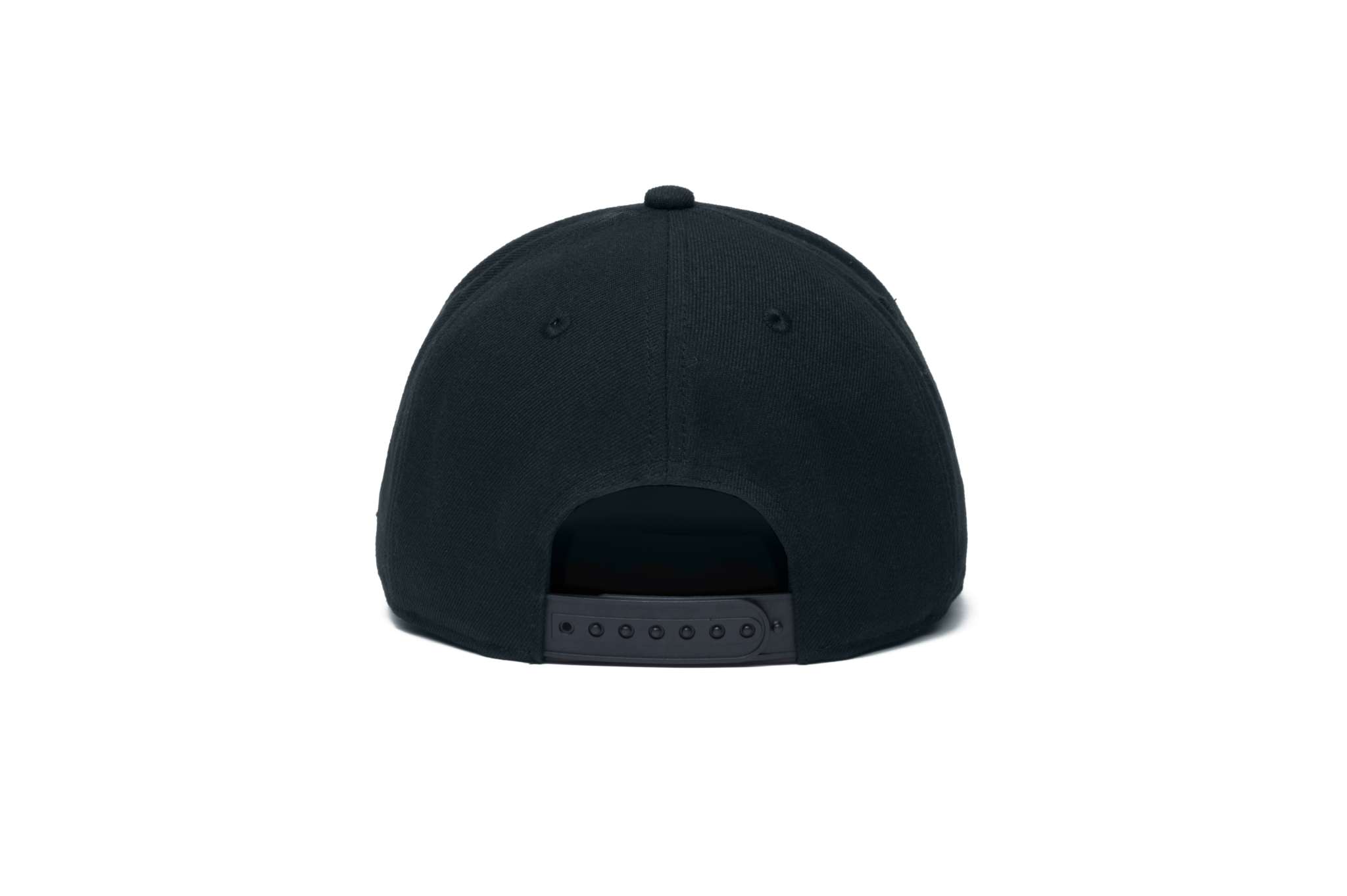 Fan Ink officially licensed FC Barcelona adjustable snapback hat rear view black color
