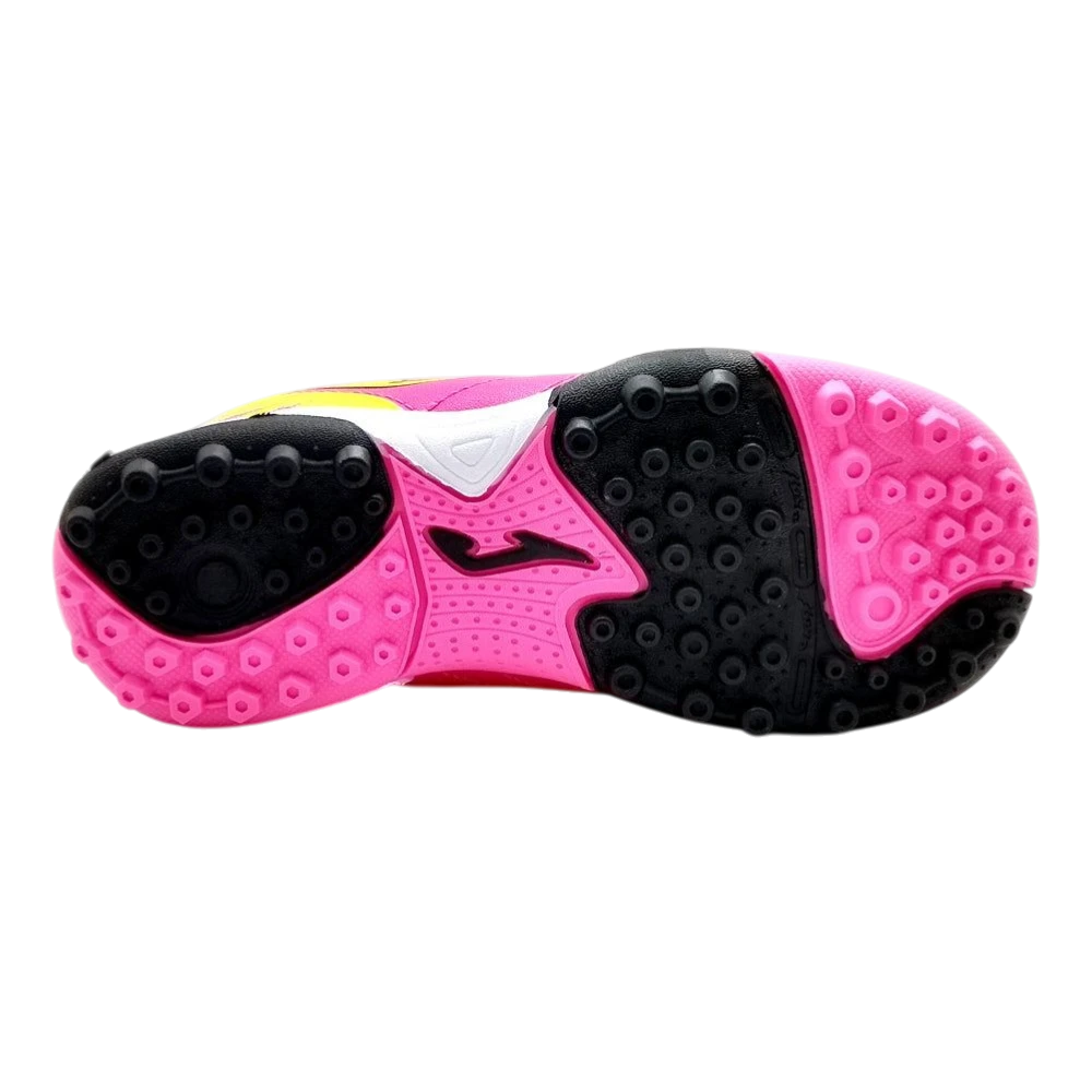 Joma Toledo Junior Kids Turf Soccer Shoes with bright grip outsole.