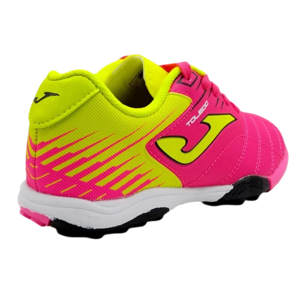Joma Toledo Junior Kids Turf Soccer Shoes with bright colors and turf grip for young players