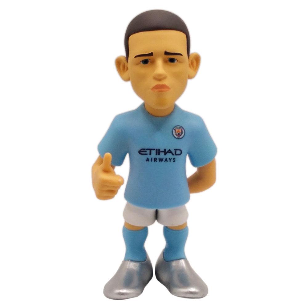 Minix Manchester City FC collectible figurines showcasing club icons in detailed 12cm scale