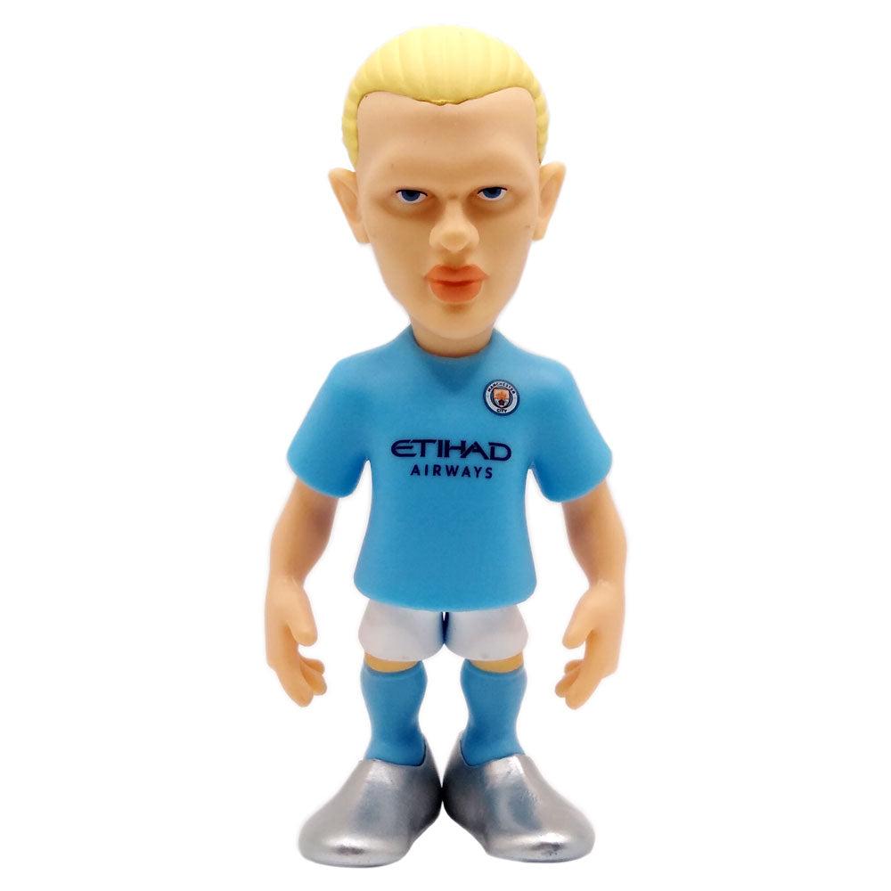 Minix Manchester City Football Stars collectible figurine wearing official club kit with Etihad Airways logo