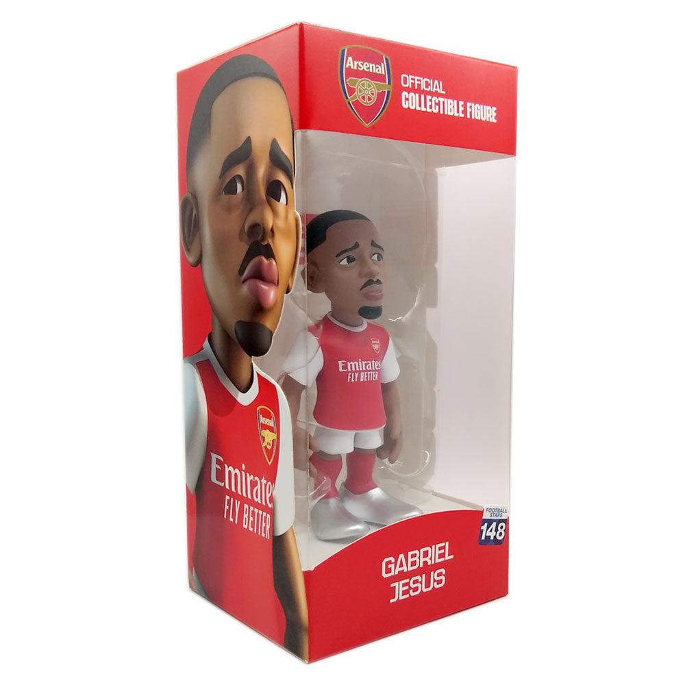 Minix Arsenal 12cm Gabriel Jesus football star figurine in official red and white kit collectible packaging