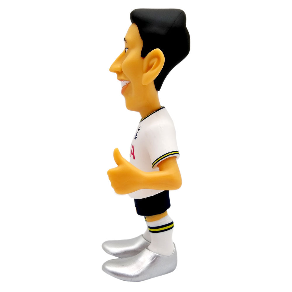 Minix Son Heung-min Tottenham Hotspur figurine with a white football kit, black hair and oversized silver boots.