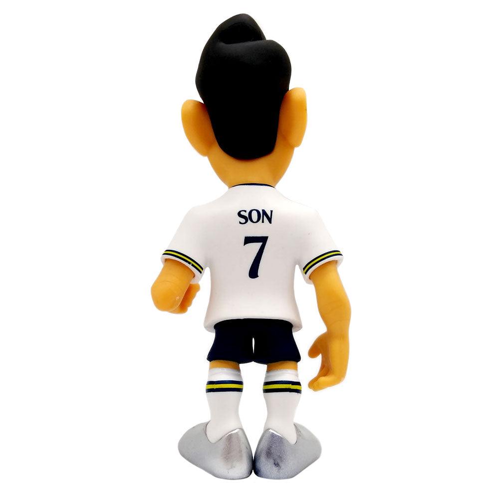 Minix Spurs collectible figurine of player Son in official Spurs kit, 12cm tall, back view.