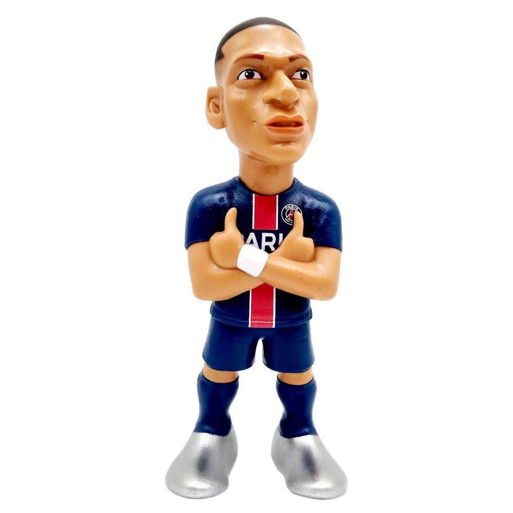 Minix PSG 12cm collectible football figurines featuring Kylian Mbappé and Dembélé in vibrant detail