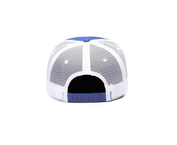 Officially licensed Fan Ink trucker hat with team logo mesh back and snapback closure