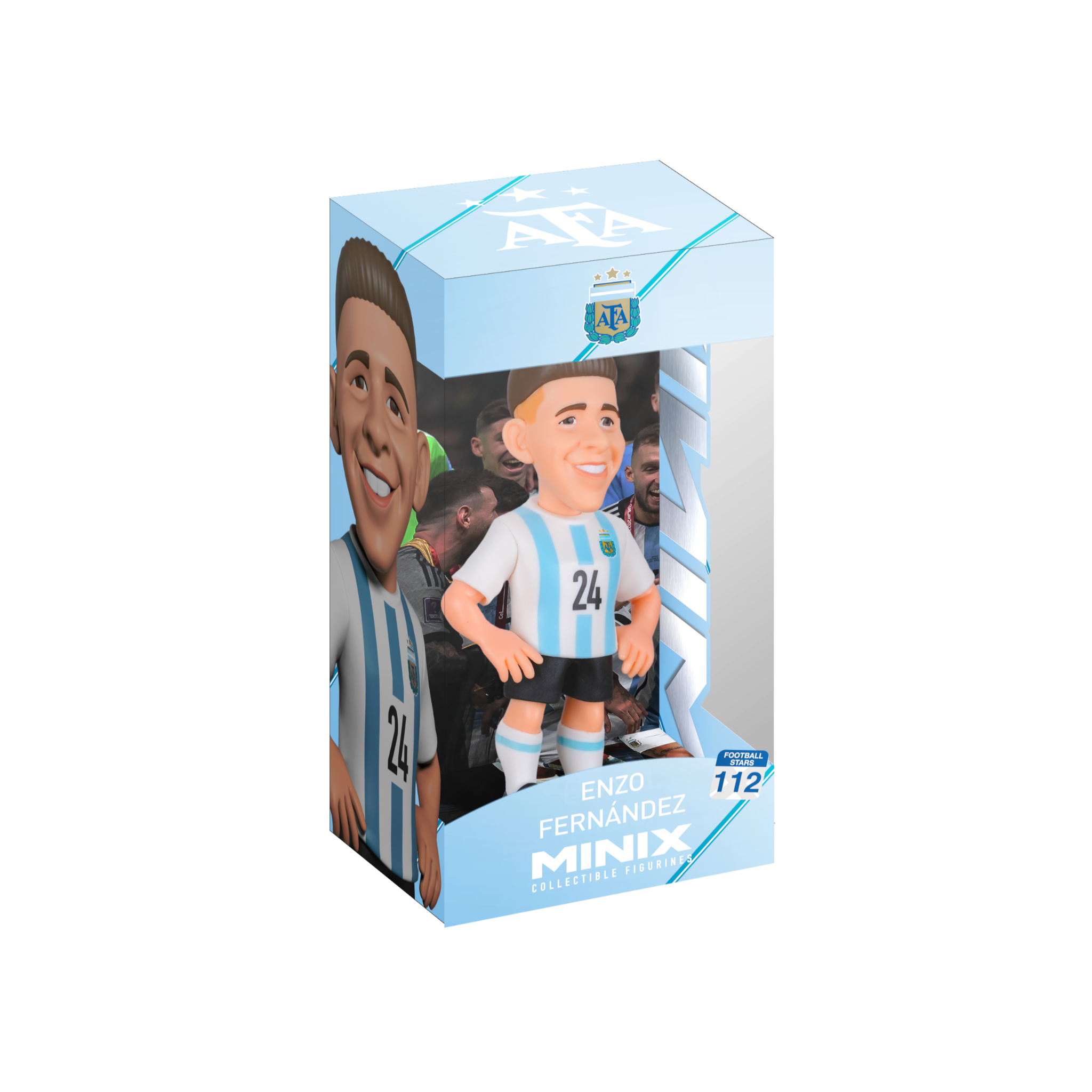 Minix Enzo Fernández 12cm collectible figurine in Argentina national team kit detailed resin model