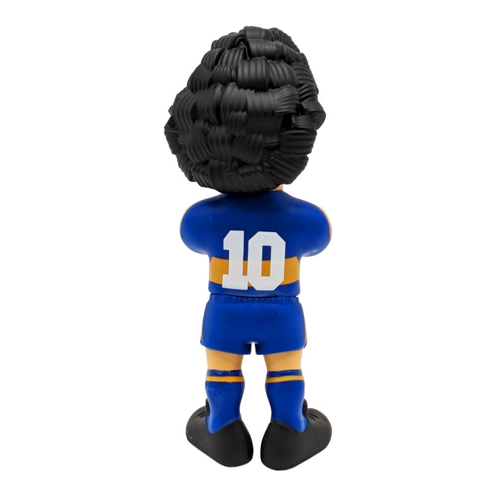 Minix Maradona collectible figurine in blue Boca Juniors kit, 12cm tall football legend model