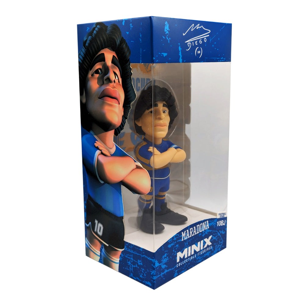 Minix Maradona 12cm collectible figurine capturing Diego Maradona in iconic football kits