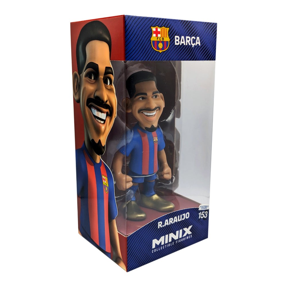 Official licensed Minix Barcelona football star figurines in vibrant Barça kits, 12cm collectibles for fans and display