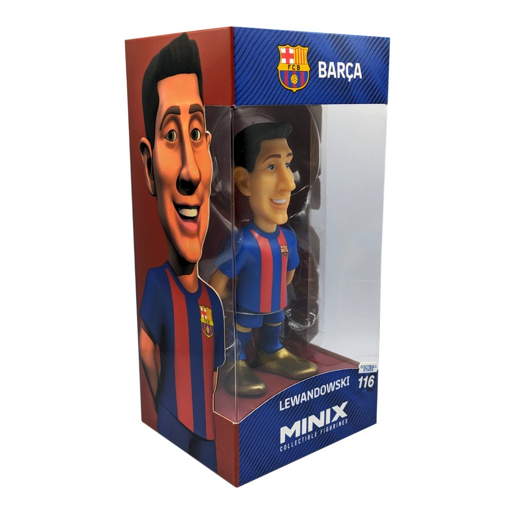 Minix Barcelona official licensed 12cm football star figurines in vibrant Barça kits for collectors and fans