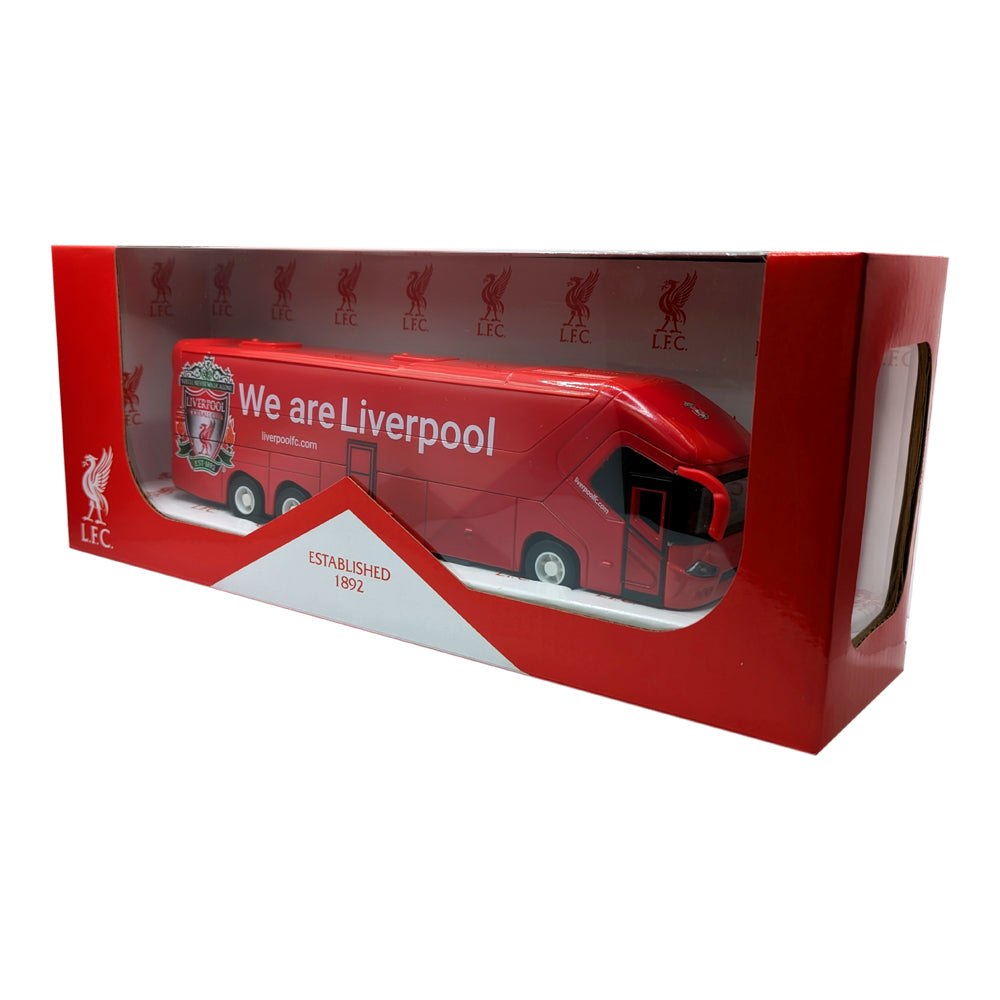 Official soccer team Mini Bus Toy collectible with authentic branding and detailing