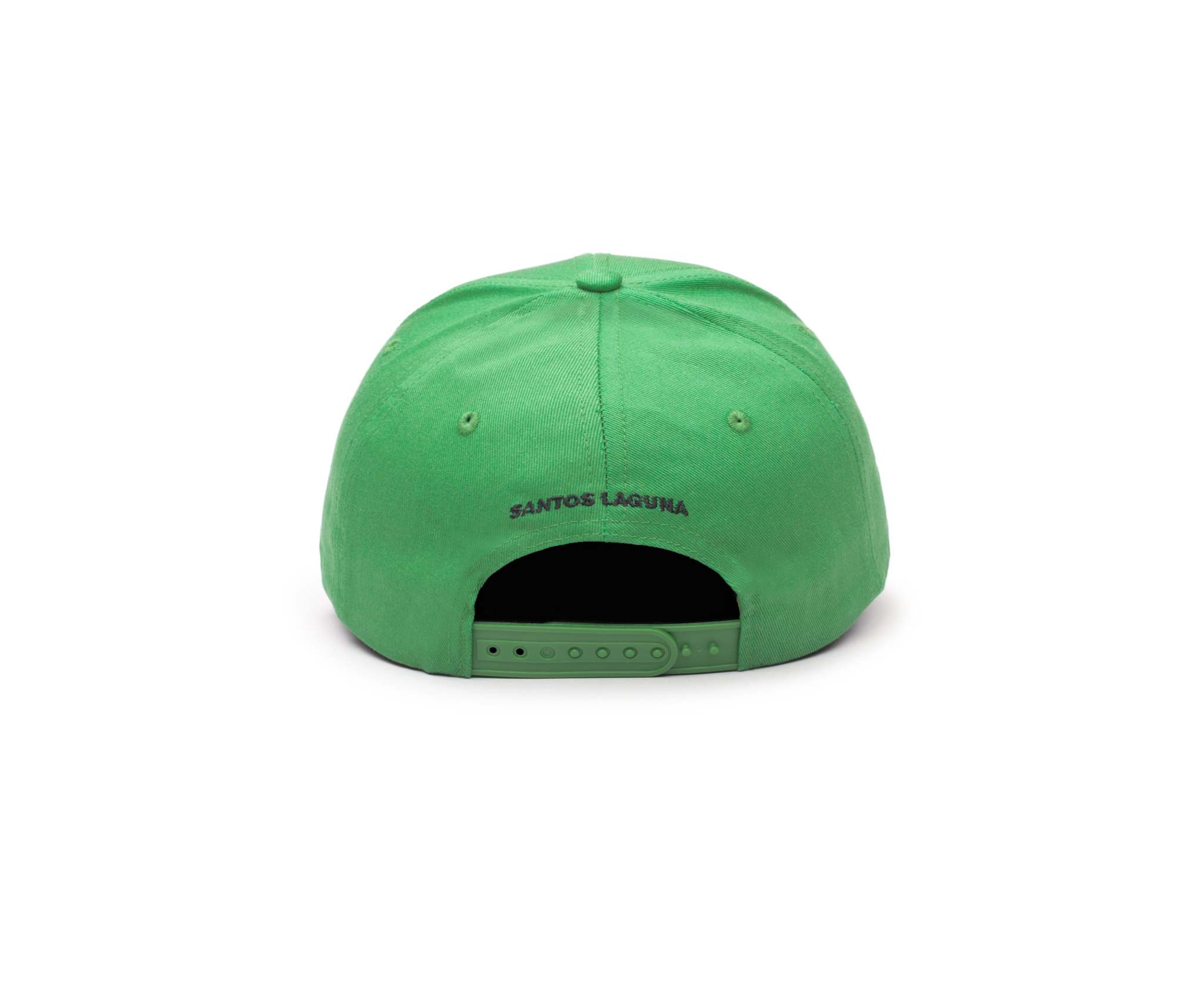 Fan Ink Officially Licensed Adjustable Football Hat -Top Clubs green Santos Laguna hat back view with adjustable strap