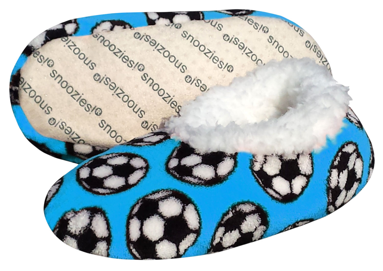 Ultra-soft sport slippers with non-slip sole for indoor soccer fan comfort