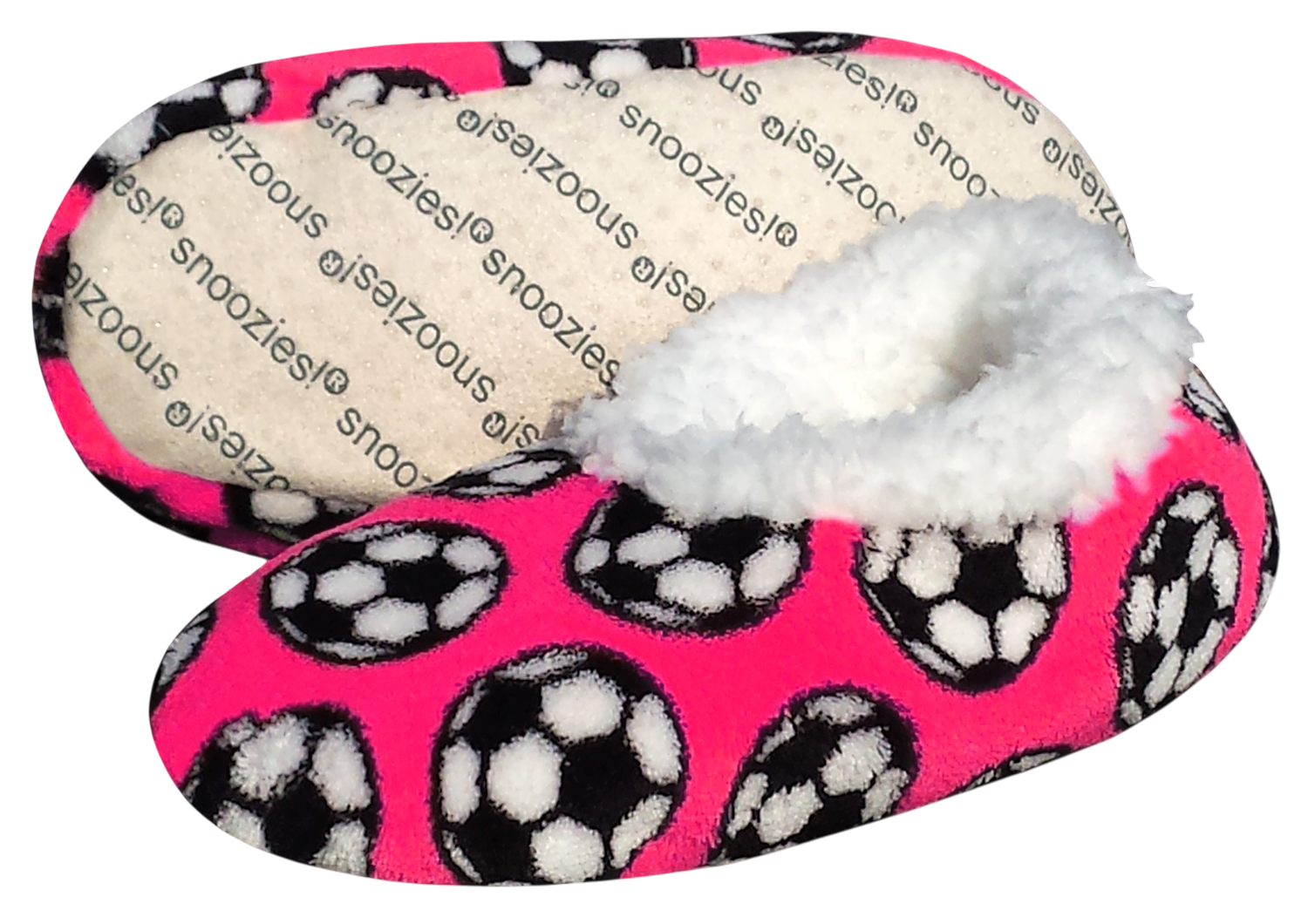 Ultra-soft sport slippers with non-slip sole for indoor soccer fans, men, women, and youth.