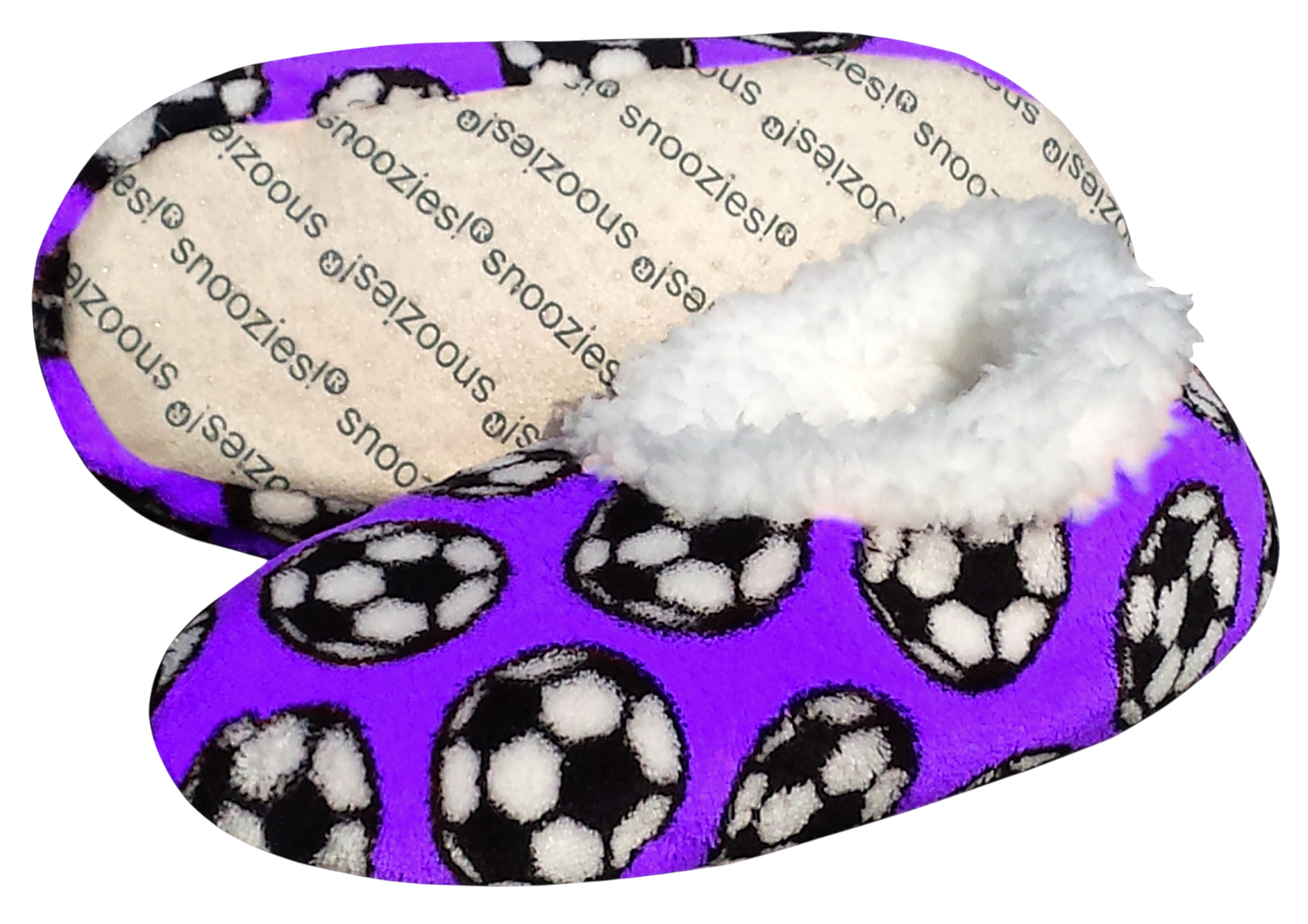 Cozy Soccer Sport Slippers with non-slip sole for indoor comfort and recovery.