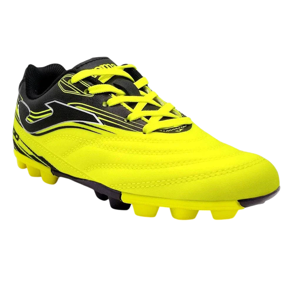 Joma Toledo Junior molded soccer shoes for kids with lightweight synthetic Fibertec upper and durable rubber outsole