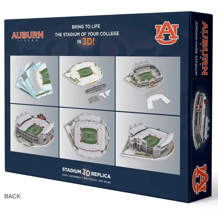 Auburn Tigers Jordan-Hare Stadium 3D Puzzle 82-piece detailed stadium replica in team colors
