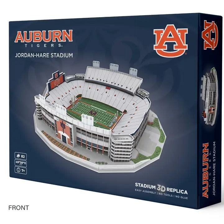 Auburn Tigers Jordan-Hare Stadium 3D Puzzle 82-piece detailed replica with team colors and scoreboard