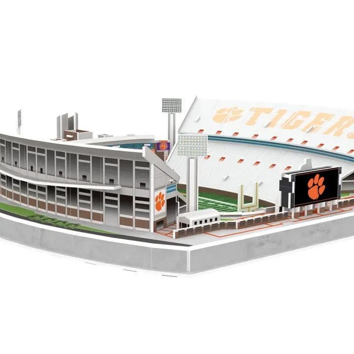 Clemson Tigers Memorial Stadium 3D Puzzle detailed 111-piece replica of Death Valley with orange and purple colors