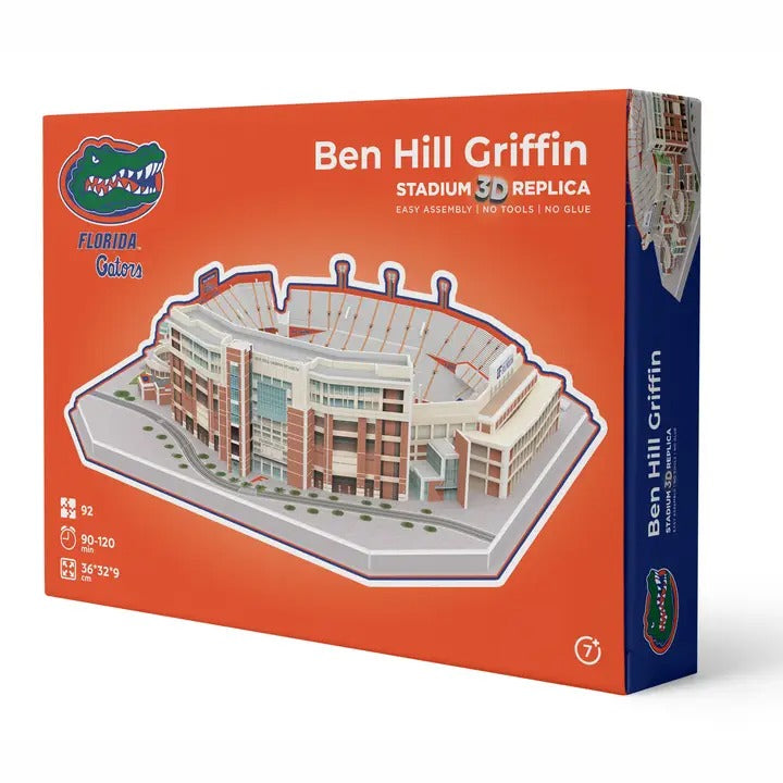 Florida Gators Ben Hill Griffin Stadium 3D Puzzle 92-piece detailed replica with team colors and field graphics