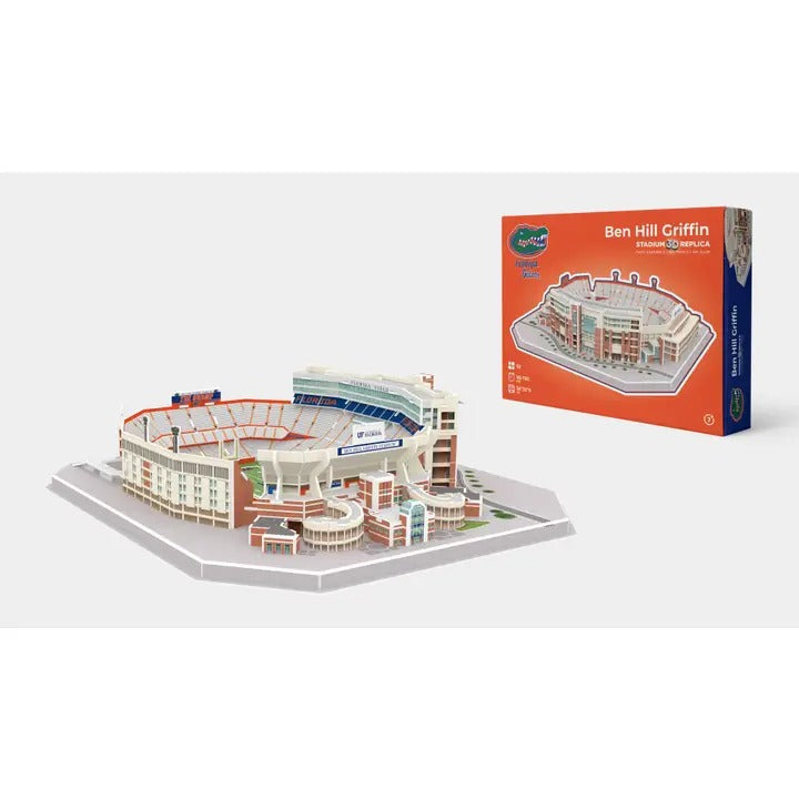 Florida Gators Ben Hill Griffin Stadium 3D puzzle 92-piece stadium replica with orange and blue team colors