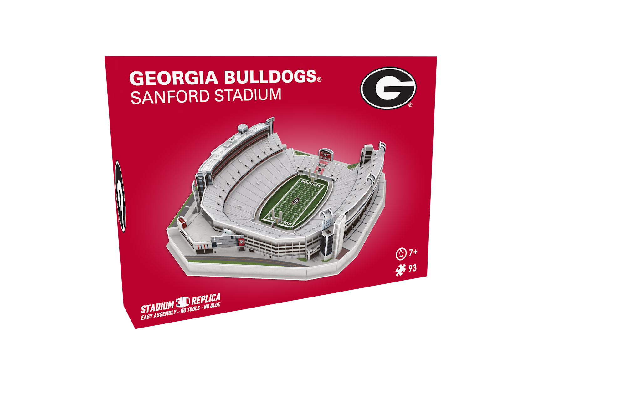 Georgia Bulldogs Sanford Stadium 3D puzzle replica with detailed team colors and field graphics