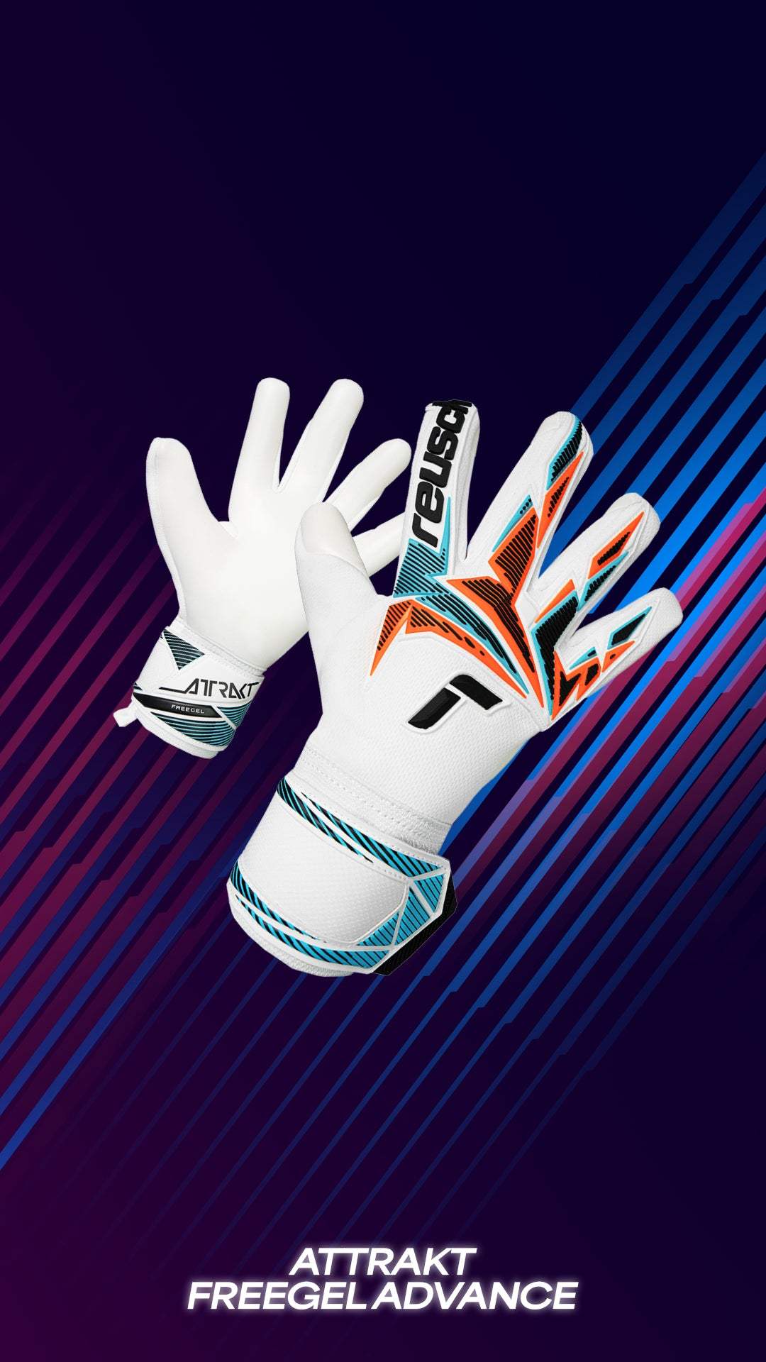 Reusch Attrakt Freegel Advance goalie gloves with Grip Advance latex and exclusive SGP colorway