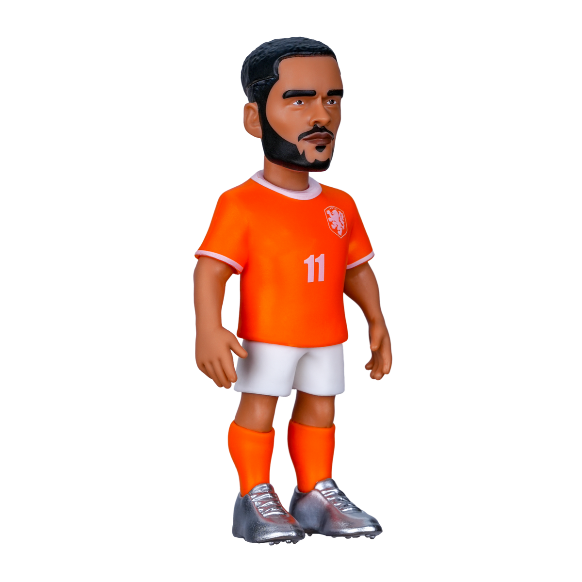Minix Netherlands 5-Pack collectible football figurine in an orange number 11 kit, white shorts and orange socks