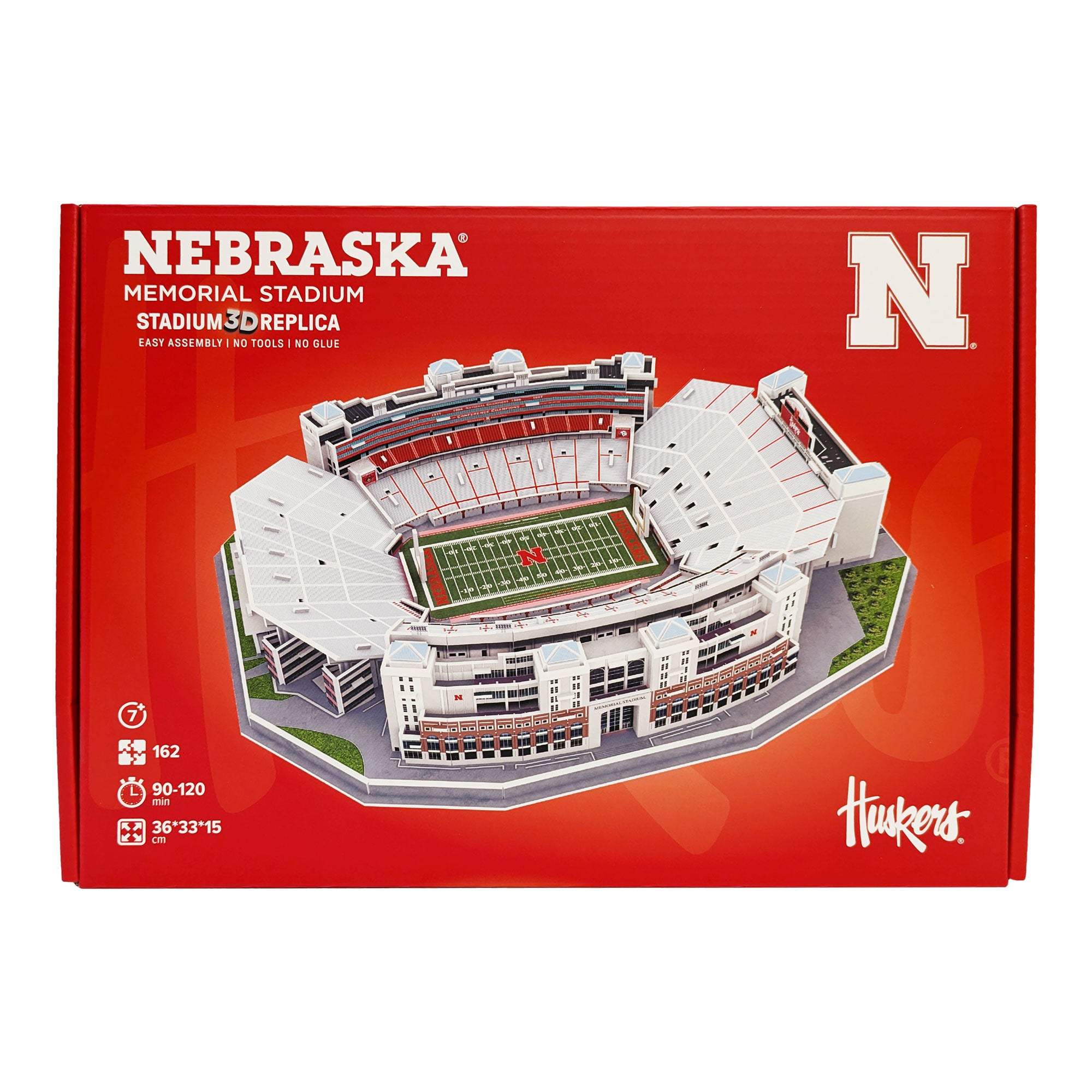 Nebraska Memorial Stadium 3D puzzle box front view