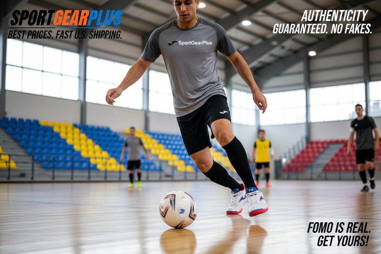 Joma Dribling Indoor Soccer Shoes with non-marking flat rubber outsole for agility on gym and court floors