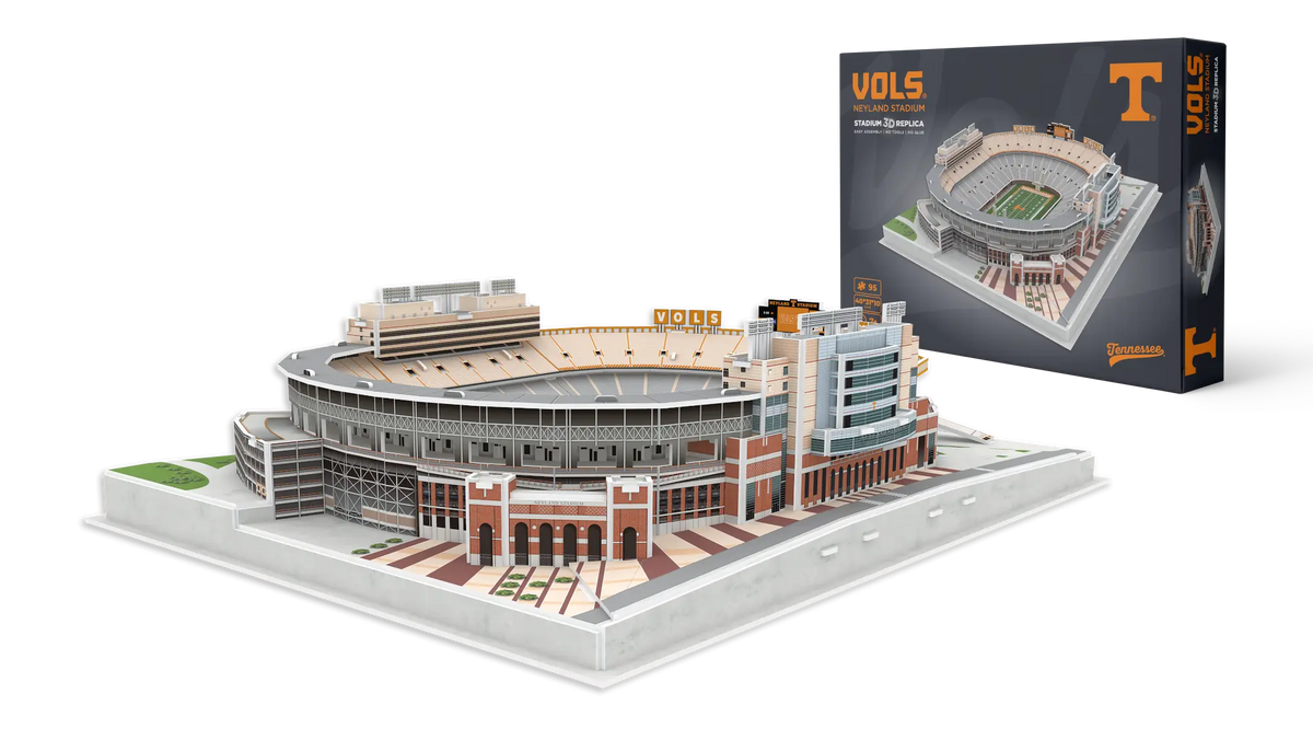 Tennessee Volunteers Neyland Stadium 3D Puzzle 95-piece detailed stadium replica in team colors and field graphics
